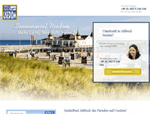 Tablet Screenshot of ahlbeck.usedom.de