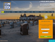 Tablet Screenshot of kurzurlaub.usedom.de